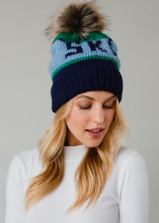 Tahoe Pom Hat - Navy