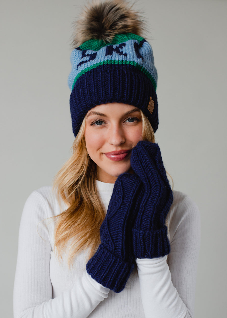 Tahoe Pom Hat - Navy