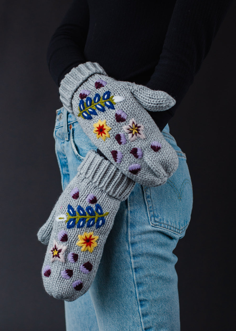 Trinity Luxe Embroidered Mittens