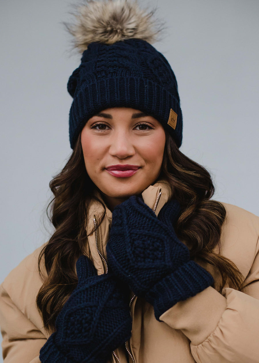 Kelly Cable Knit Mittens