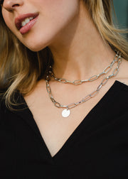 Stevie Layered Chain Necklace - Silver