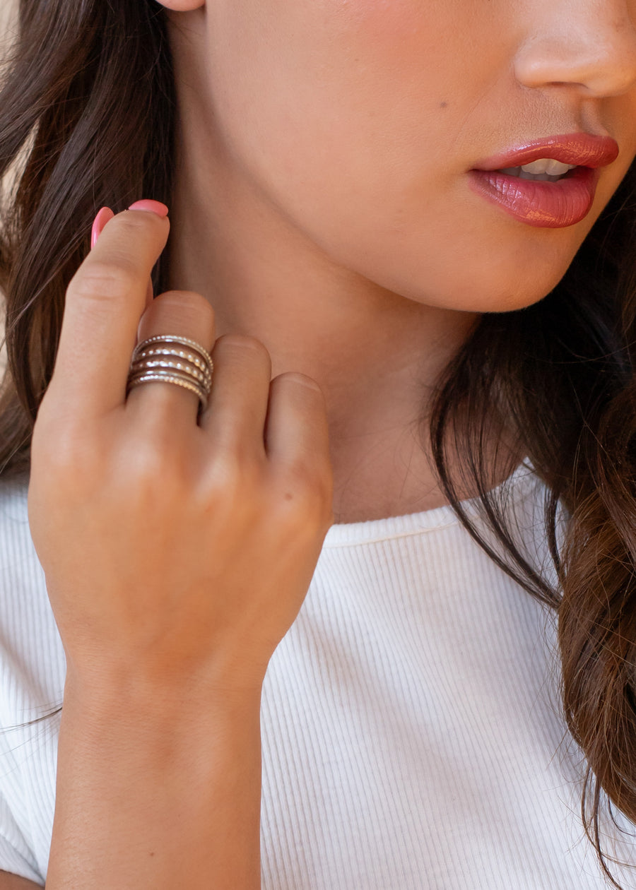 Luxe Silver Multi-Strand Ring