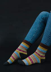 Chantal Patterned Socks