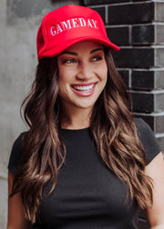 Game Day Trucker Hat - Red