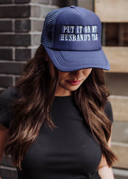 Husband's Tab Trucker Hat - Navy