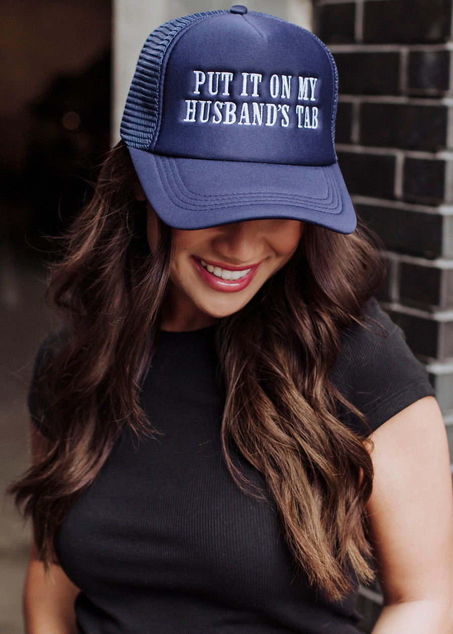 Husband's Tab Trucker Hat - Navy