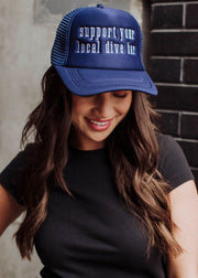 Local Dive Bar Trucker Hat - Navy