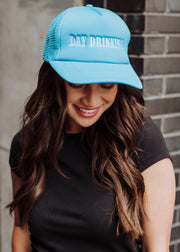 Day Drinking Trucker Hat - Blue