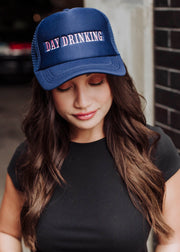 Day Drinking Trucker Hat - Navy