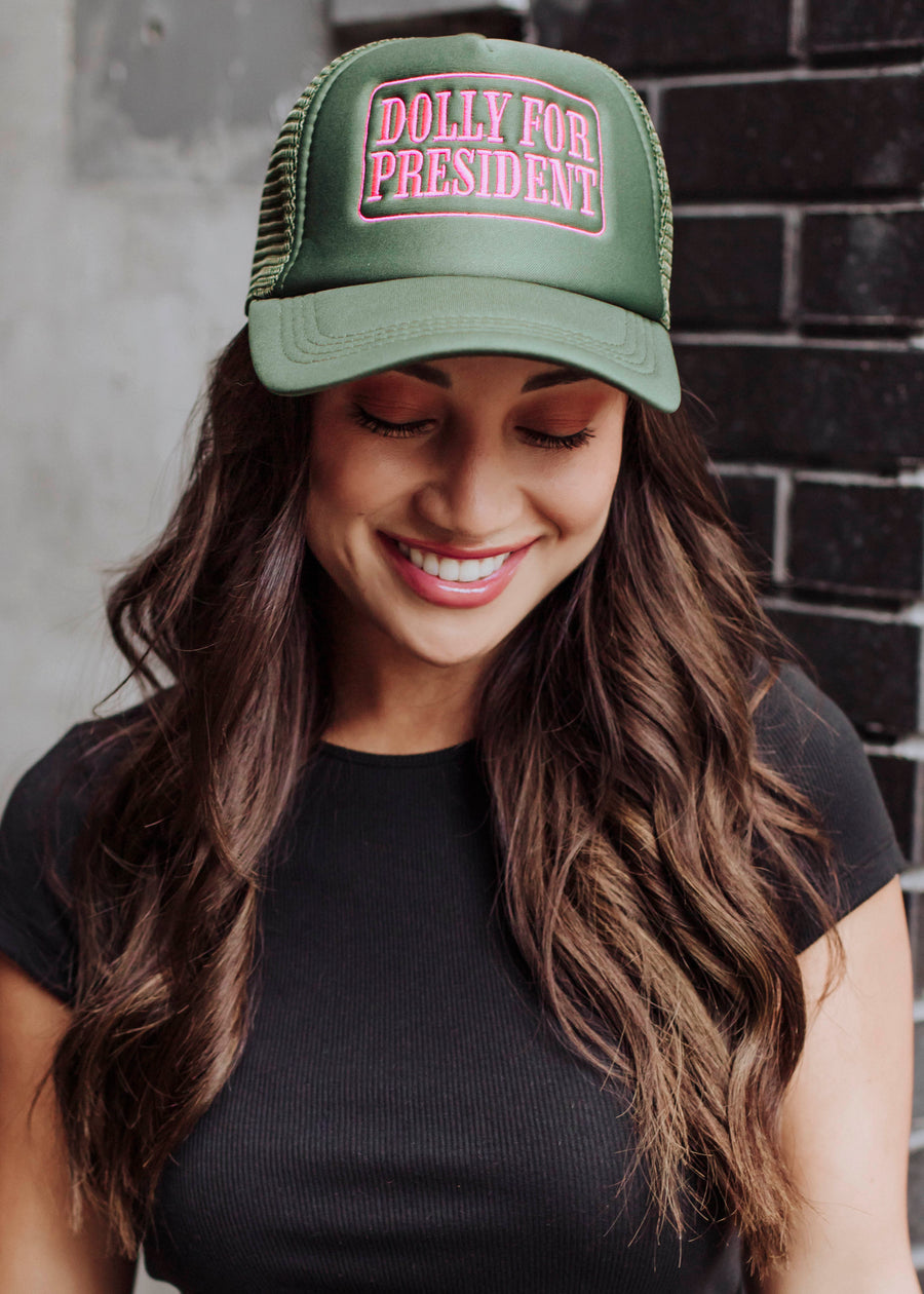 Dolly For President Trucker Hat