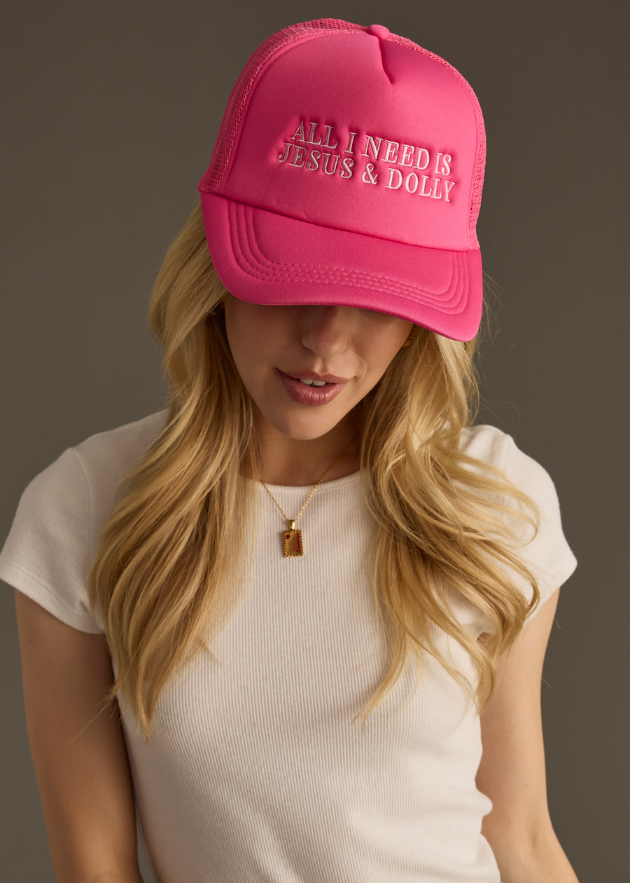 Jesus & Dolly Trucker Hat