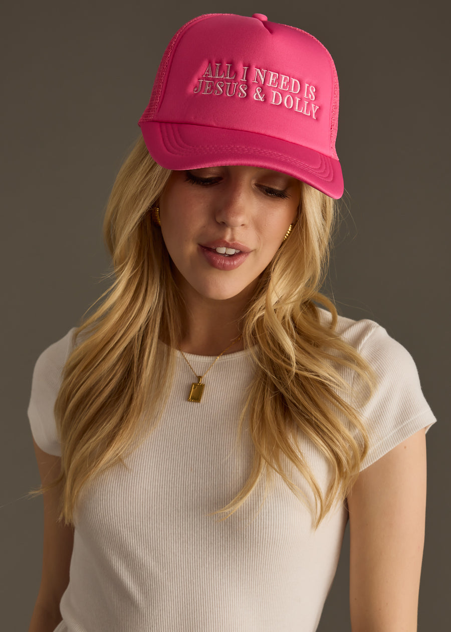 Jesus & Dolly Trucker Hat