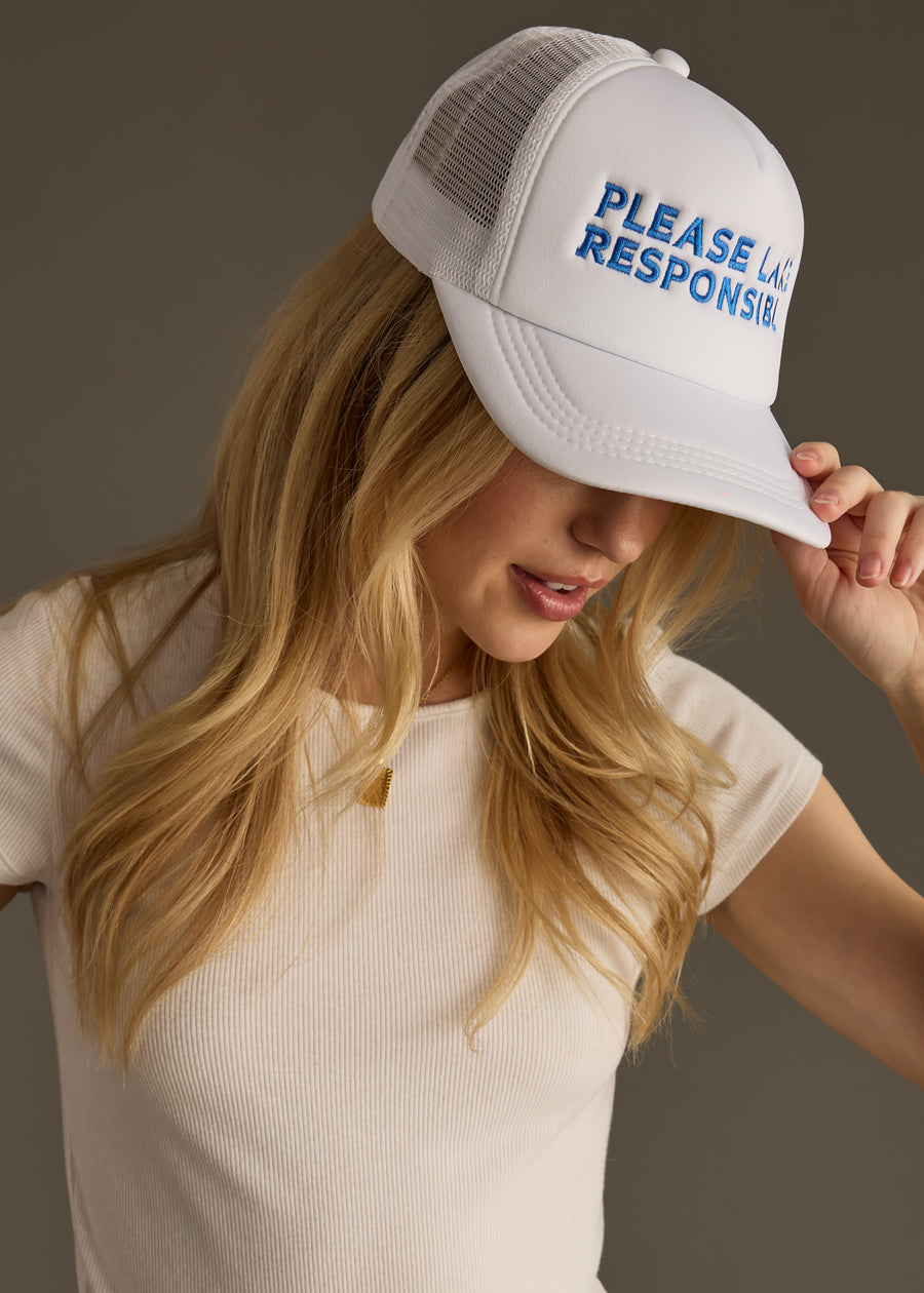 Please Lake Responsibly Trucker Hat