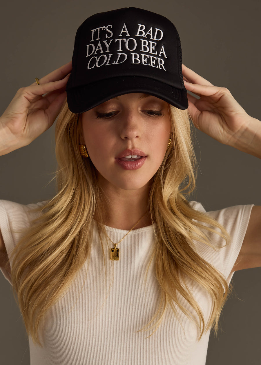 It's A Bad Day To Be A Cold Beer Trucker Hat