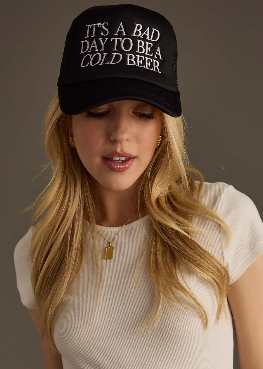 It's A Bad Day To Be A Cold Beer Trucker Hat