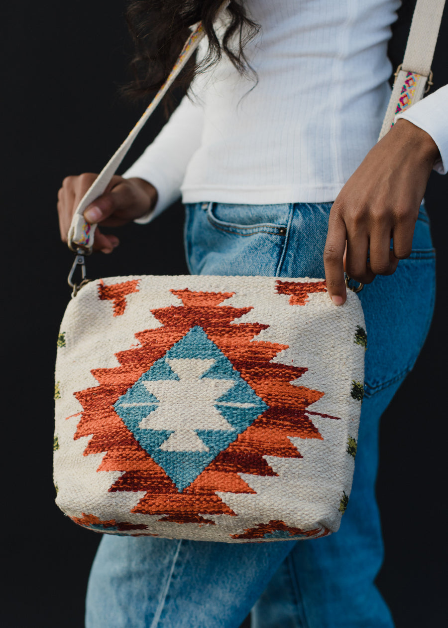 Leah Aztec Crossbody