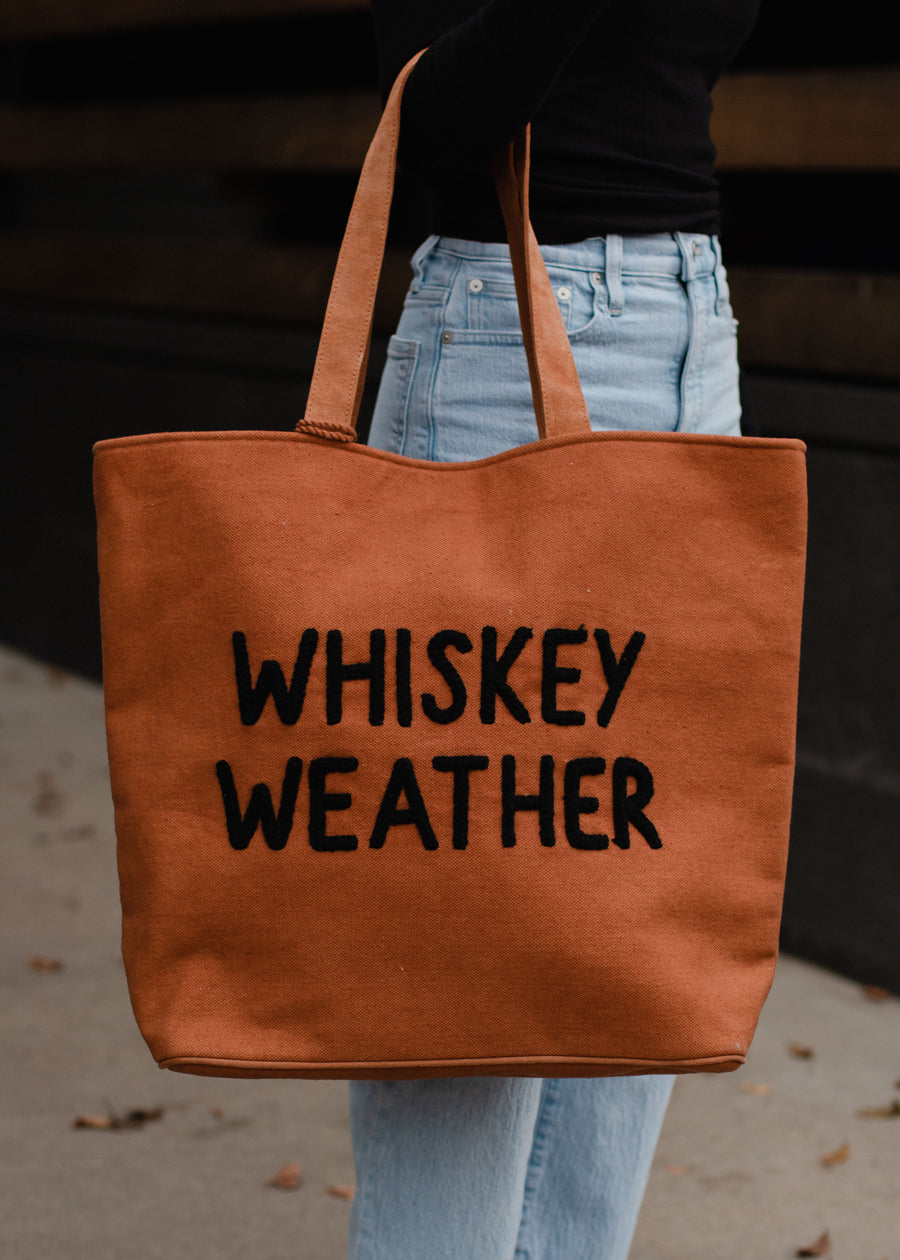 Whiskey Weather Tote - Caramel