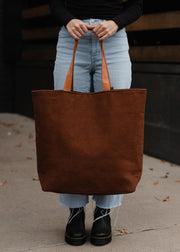 Whiskey Weather Tote - Brown
