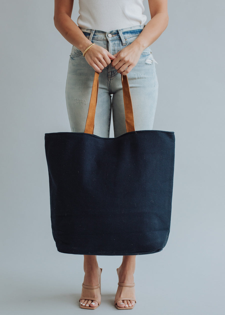 Drink By The Pool Tote - Navy