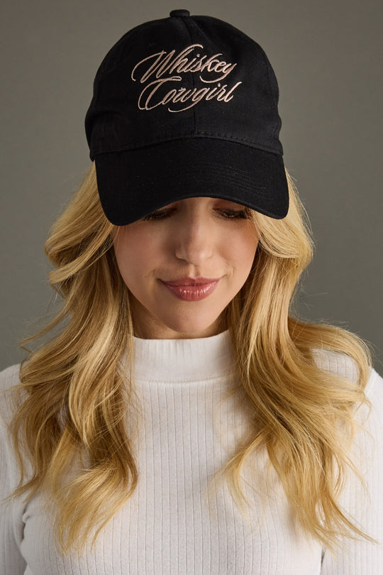 whiskey cowgirl baseball hat