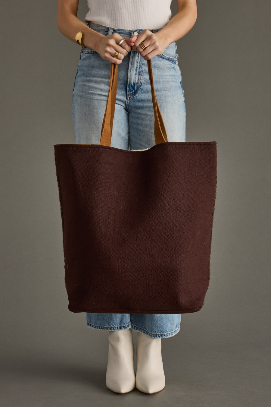 brown, tan and cream western inspired tote, tote bag, neutral tote bag, women's tote bag, travel bag