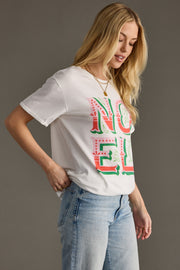 White Noel graphic t-shirt