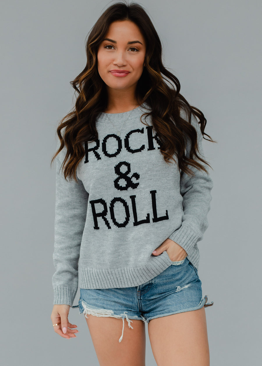 Rock & Roll Sweater - Gray