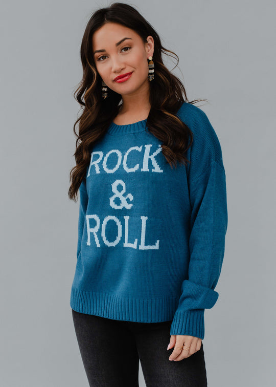 Rock & Roll Sweater - Blue